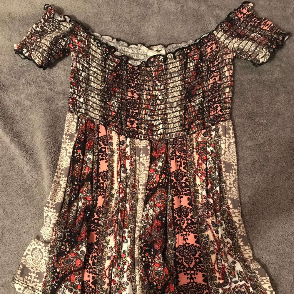 Off the shoulder babydoll top